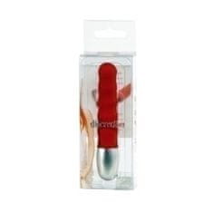 Seven Creations Mini vibrator "Discretion Red Ribbed" (R7736)