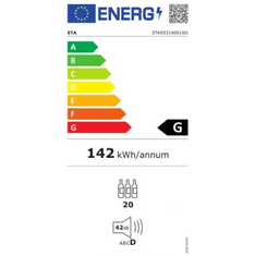 ETA vinska vitrina, 20 steklenic