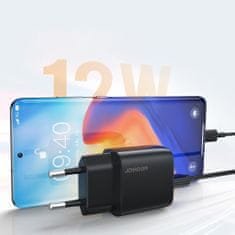 Joyroom Mini Fast Charger polnilnik 2x USB 2.4A 12W, črna