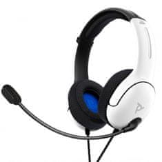 PDP LVL40 Chat Headset slušalke za PS4/PS5, bele