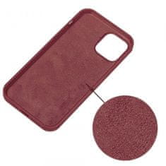  Liquid ovitek za iPhone 13, silikonski, bordo rdeč