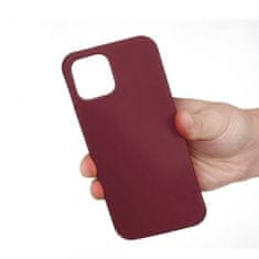  Liquid ovitek za iPhone 13, silikonski, bordo rdeč