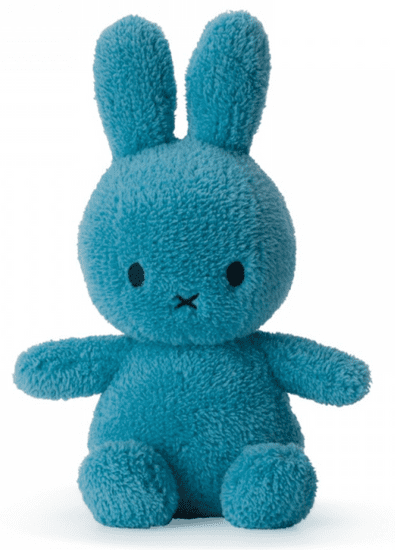 Bon Ton Toys Miffy Terry zajček mehka igrača, 23 cm, oceansko modra