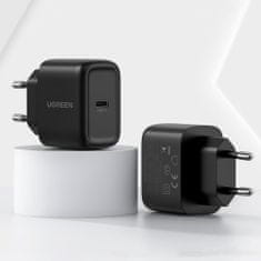 Ugreen Travel polnilnik USB-C 25W PD + kabel USB-C 2m, črna