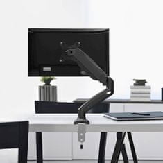 Uvi Desk VESA nosilec s plinsko vzmetjo za en monitor, od 43,18 cm (17) do 81,28 cm (32) (UVIDVGSSM) - odprta embalaža