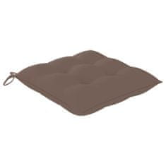 Vidaxl Blazine za stole 2 kosa taupe 40x40x7 cm blago