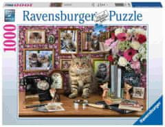 Ravensburger Muca na delovni mizi sestavljanka, 1000 delov