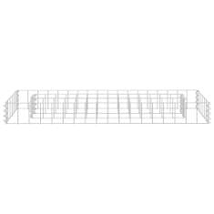 Greatstore Visoka greda gabion pocinkano jeklo 90x30x10 cm