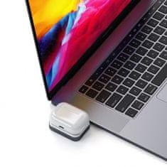 Satechi USB-C brezžični polnilni hub za AirPods, 5 W, vesoljsko siv (ST-TCWCDM)