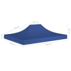 Vidaxl Streha za vrtni šotor 4,5x3 m modra 270 g/m2
