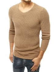 Dstreet Moški pulover brez zapenjanja Kersten rjava M