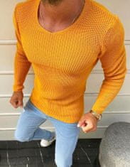 Dstreet Moški pulover brez zapenjanja Kersten rumena M