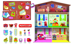 Lisciani Montessori My House 3D sestavljanka