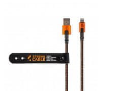 Xtorm Xtreme podatkovni kabel, USB-A 3.0 v Lightning, kevlar, 1.5 m, črno-oranžen (CXX002)