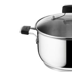 Lagostina Tempra kozica s pokrovom 22cm / 4,2 l / 2 ročaja / inox / indukcija