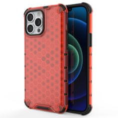 slomart oklepni ovitek honeycomb case z odbijačem tpu za iphone 13 pro max rdeč