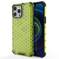 slomart oklepni ovitek honeycomb case z odbijačem tpu za iphone 13 pro max zelen