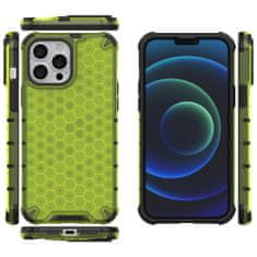 slomart oklepni ovitek honeycomb case z odbijačem tpu za iphone 13 pro max zelen