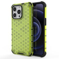 slomart oklepni ovitek honeycomb case z odbijačem tpu za iphone 13 pro zelen