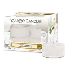 Yankee Candle Čajne sveče , Puhaste brisače, 12 kosov