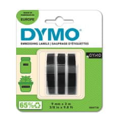 Dymo trak za mehanski tisk, bela na črni, 3/1 (SO847730)