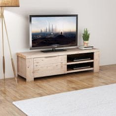 Vidaxl TV Omarica iz Masivnega Brušenega Lesa Akcije 140x38x40 cm