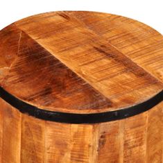 Vidaxl Barski stolček iz surovega mangovega lesa