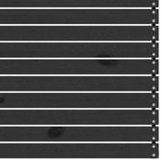 Vidaxl Vrtni kotni kavč črna trdna borovina