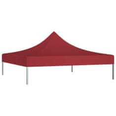 Greatstore Streha za vrtni šotor 2x2 m bordo 270 g/m2