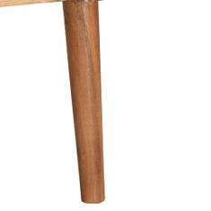Vidaxl Kavna mizica, 100x50x39 cm, masivni akacijev les