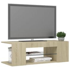 Vidaxl TV omarica z LED lučkami sonoma hrast 90x39x30 cm