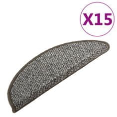 Vidaxl Preproge za stopnice 15 kosov antracitne 56x17x3 cm