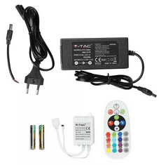 V-TAC LED trak komplet RGB RF 2.4G daljinec + kontroler 5m