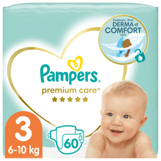 Pampers pleničke Premium Care 3 Midi (6-10 kg) 60 kosov