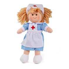 Bigjigs Toys Lutka iz blaga medicinska sestra Nancy 28 cm