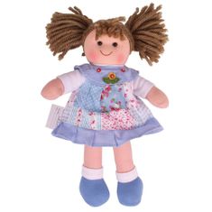 Bigjigs Toys Lutka iz blaga Sarah 28 cm