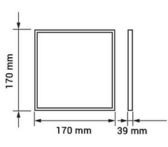 LED panel 12W nadgradni 4000k