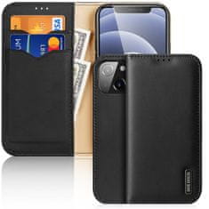 slomart dux ducis hivo genuine leather bookcase tip etui za iphone 13 črn