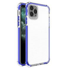 slomart spring armor gelsko prilagodljivo oklepno ohišje z barvnim okvirjem za iphone 11 pro max blue