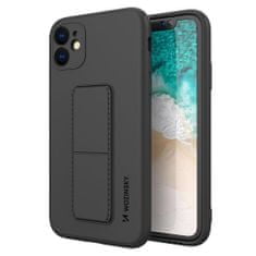 slomart wozinsky kickstand case silikonski ovitek s stojalom za samsung galaxy a72 4g črn