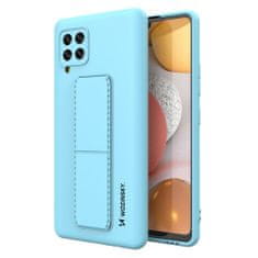 slomart wozinsky kickstand case silikonski ovitek s stojalom samsung galaxy a42 5g svetlo modra