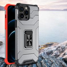 slomart robusten ovitek crystal ring case kickstand tough rugged cover za iphone 11 pro max rdeč