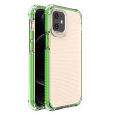 slomart spring armor gelski fleksibilni oklepni ovitek z barvnim okvirjem za iphone 12 mini green