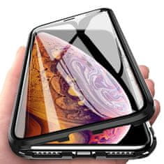 slomart wozinsky full magnetic case full body front cover in back cover z vgrajenim steklom za vivo x60 črno-prozoren