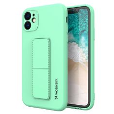 WOZINSKY ohišje s stojalom silikonsko ohišje s stojalom iphone 11 pro mint