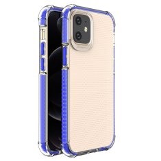 slomart spring armor gelsko prilagodljivo oklepno ohišje z barvnim okvirjem za iphone 12 mini blue