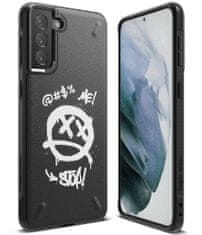 slomart Ringke onyx design heavy duty case samsung galaxy s21+ 5g (s21 plus 5g) black (graffiti) (oxap0055)