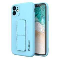 slomart wozinsky kickstand case, silikonski ovitek s stojalom za samsung galaxy a32 4g, svetlo modra