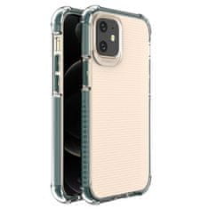 slomart spring armor gelski fleksibilni oklepni ovitek z barvnim okvirjem za iphone 12 mini green