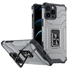 slomart robusten ovitek crystal ring case kickstand tough rugged cover za iphone 12 pro max črn